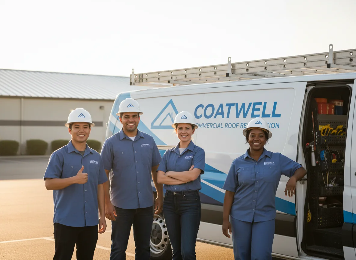 Commercial roof coating company in Alborn, MN