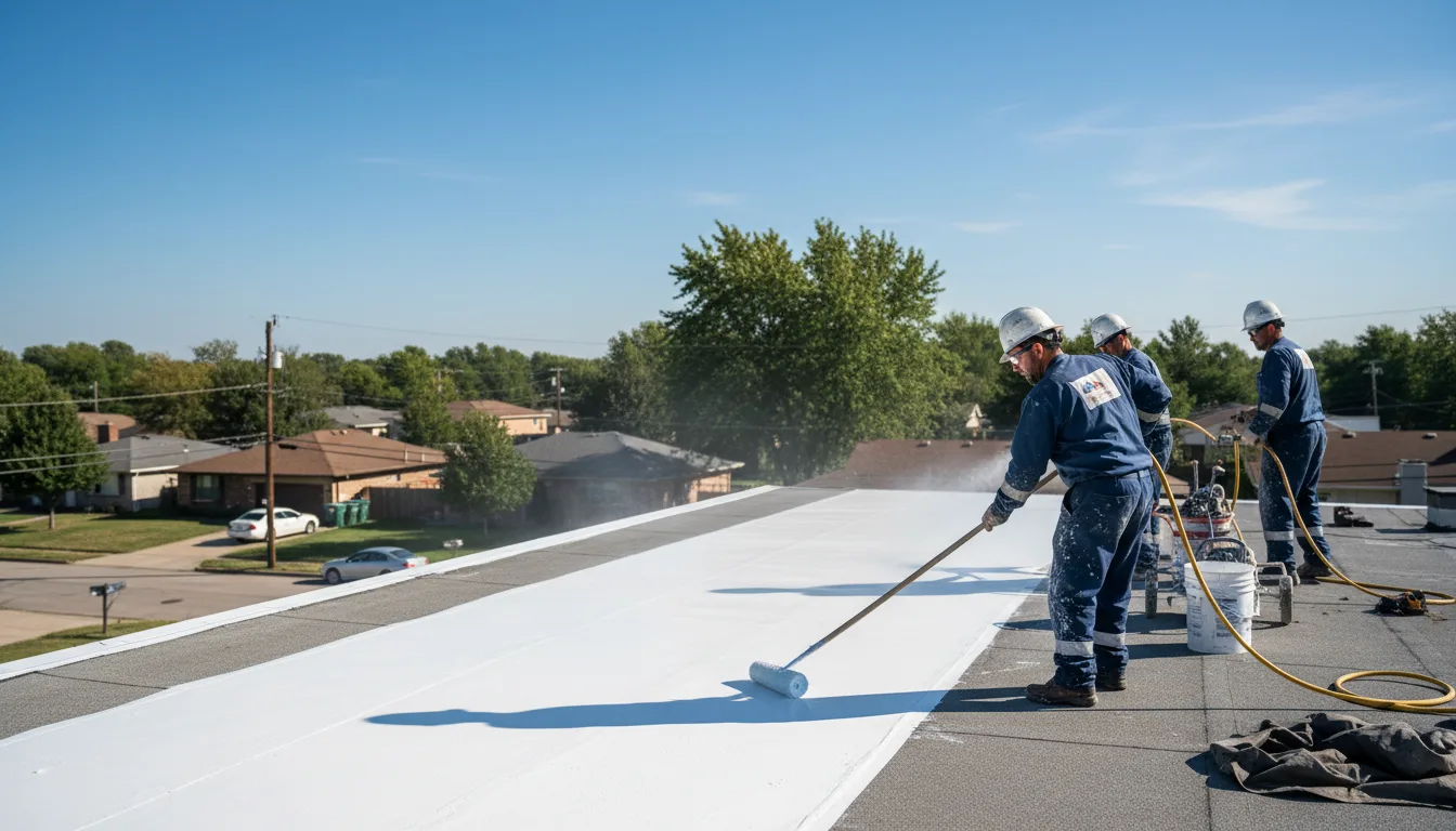 Commercial roof coating in Alborn, MN near me